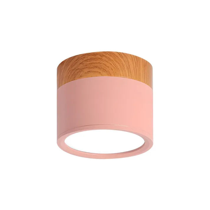 Cylindriske LED-loftslamper fra Nordisk til korridorer
