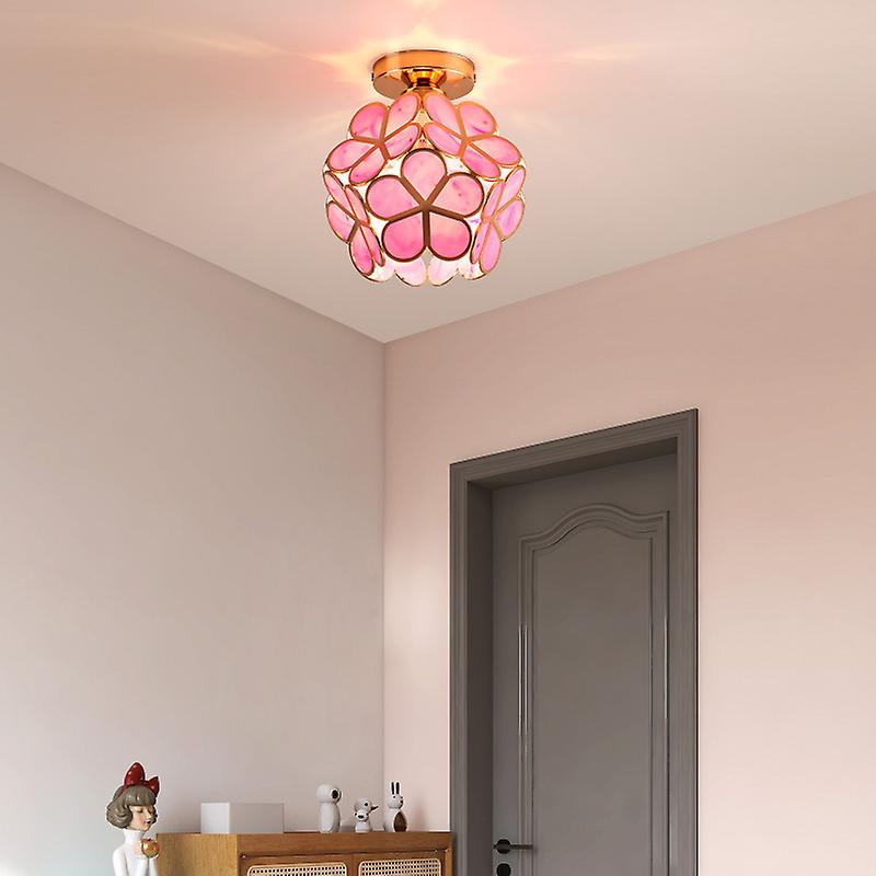 Blomsterdesign glas loftlampe