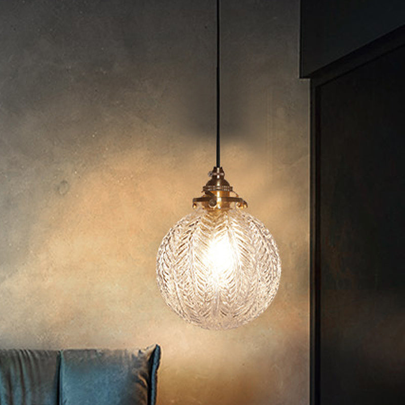 Colonial-Style Global Pendant Lamp