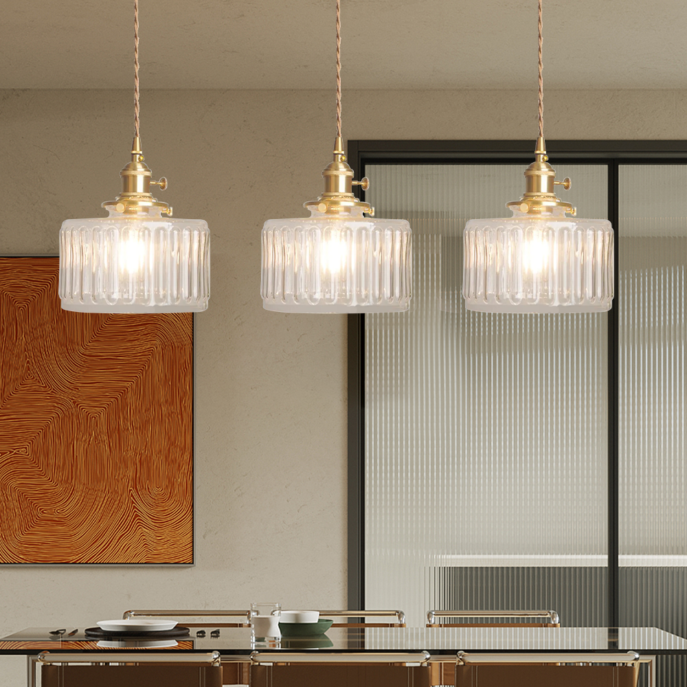 Gammel Krystal Hængende Lampe