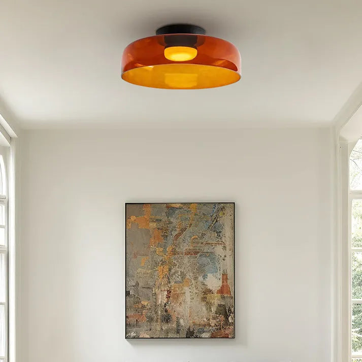 Nordisk Design Kreativ Loftlampe i Middelalderlig Glas