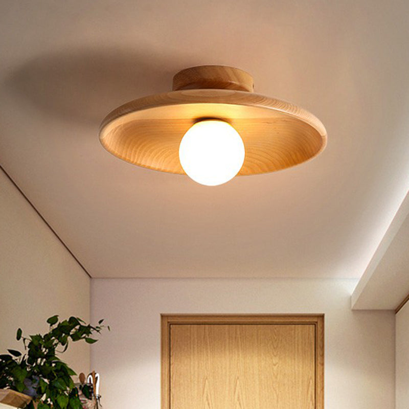 Lav loftlampe i skålform
