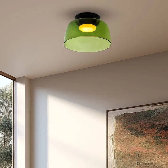 Nordisk Design Kreativ Loftlampe i Middelalderlig Glas