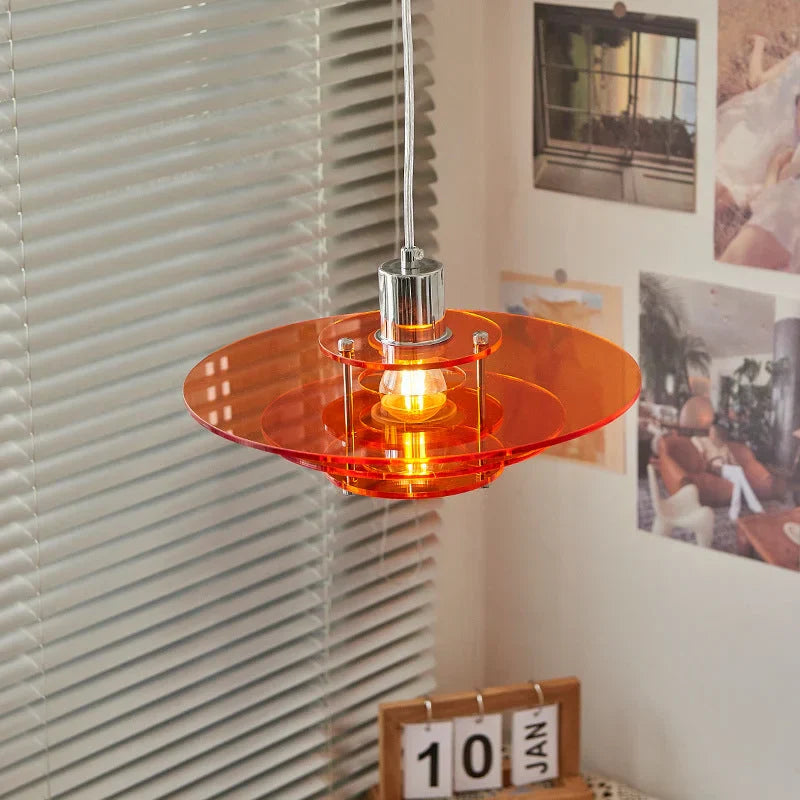 Moderne UFO-formet pendellampe i vintage-stil
