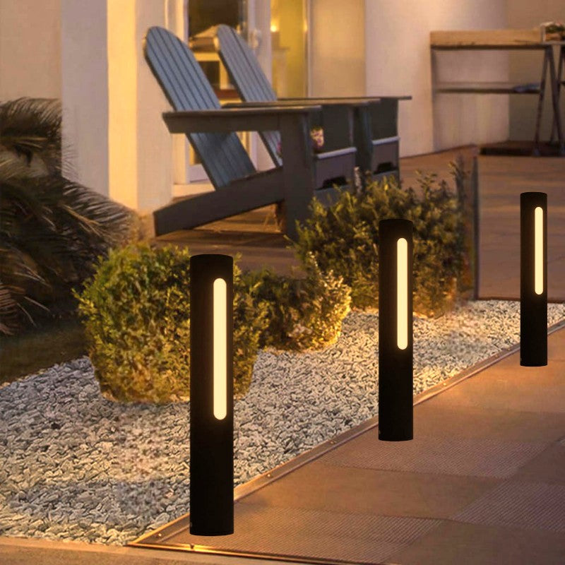 Moderne LED Udendørslampe i Metal og Acryl