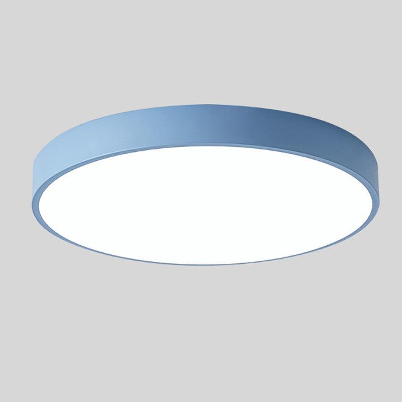 Rund loftslampe i træ, nordisk macaron-stil