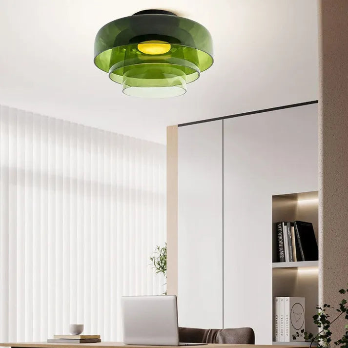Nordisk Design Kreativ Loftlampe i Middelalderlig Glas