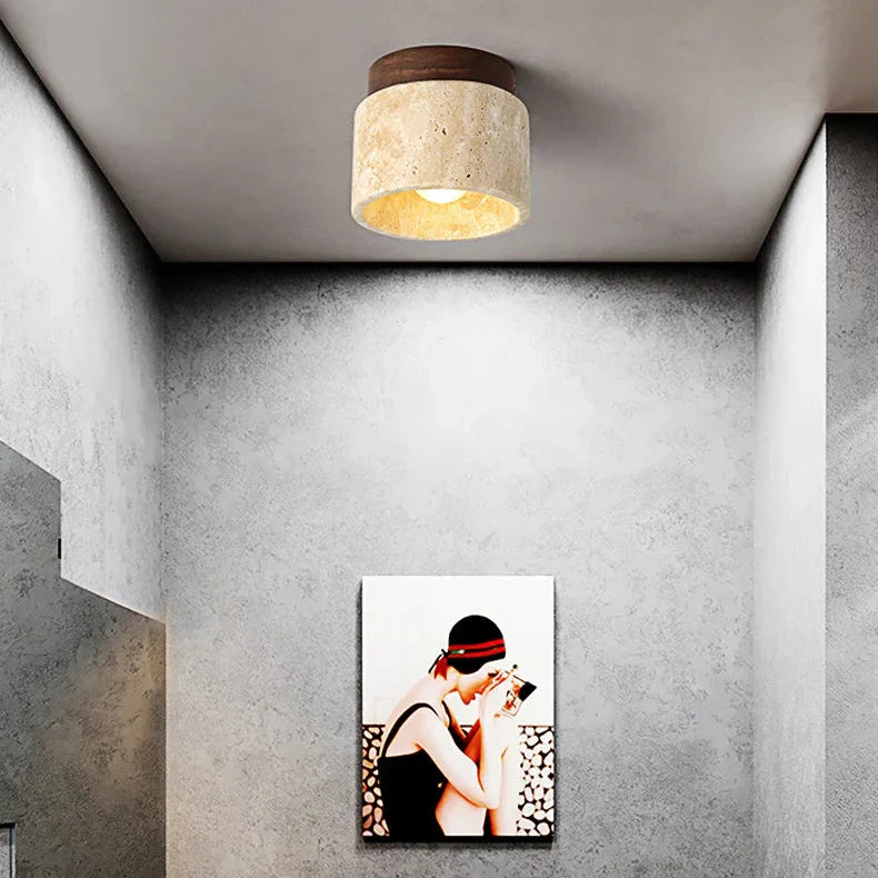 Kreativ japansk taklampe i flødestil