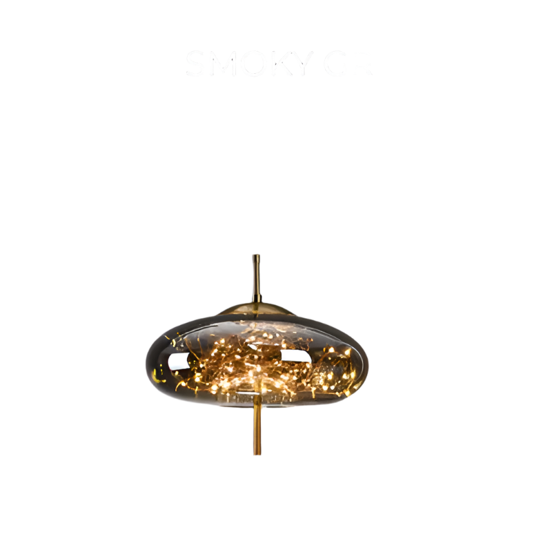 Elegant Brown Glass Pendant Lamp