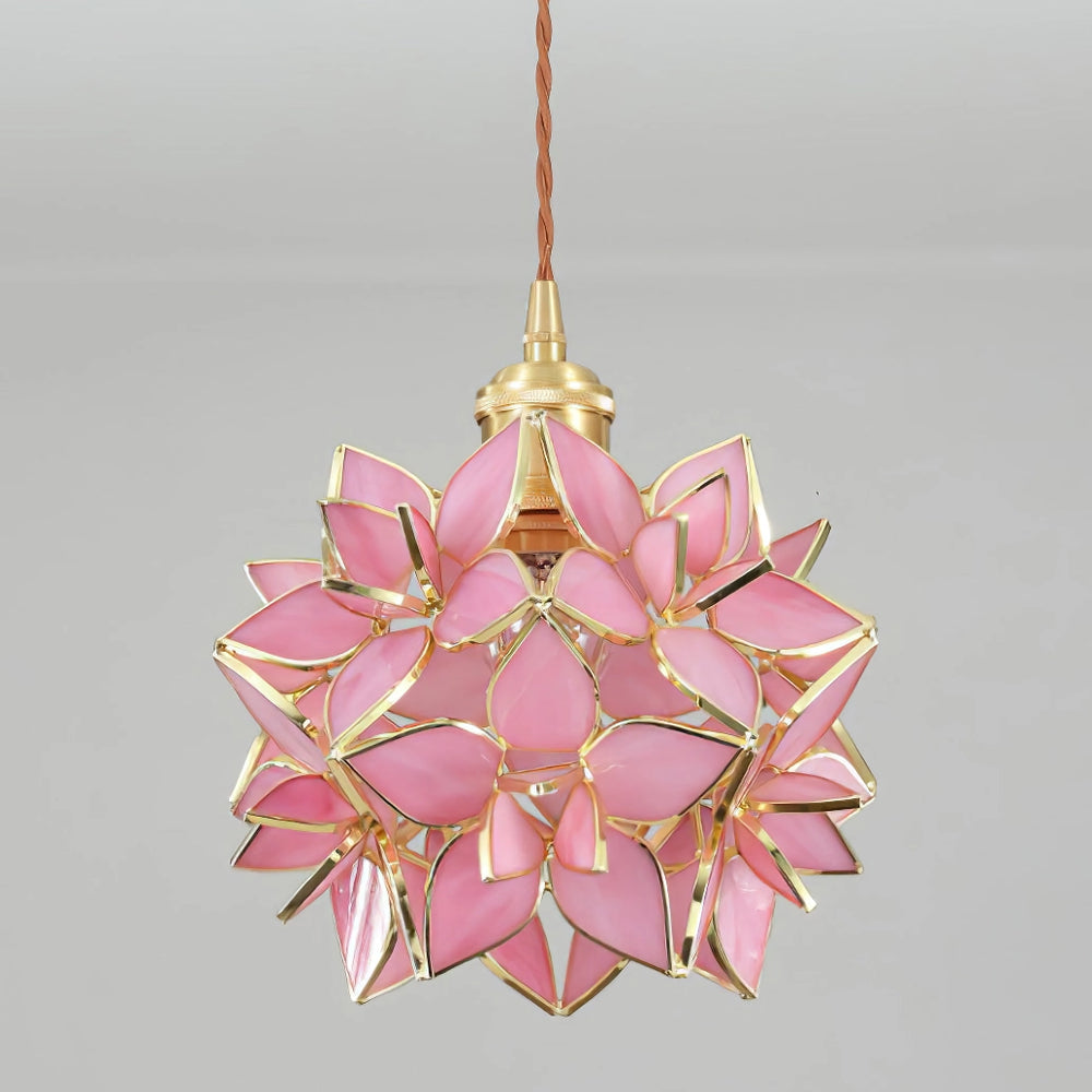 Hængende lampe i kapizskal