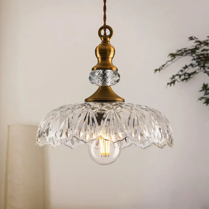 Midcentury Mini Køkkenø Glaspendel