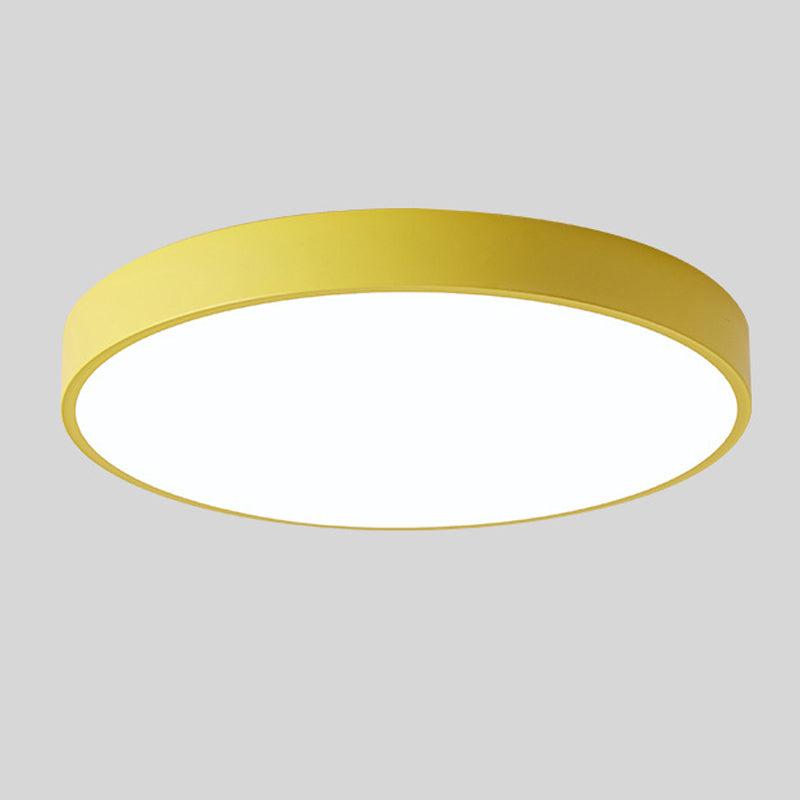 Rund loftslampe i træ, nordisk macaron-stil