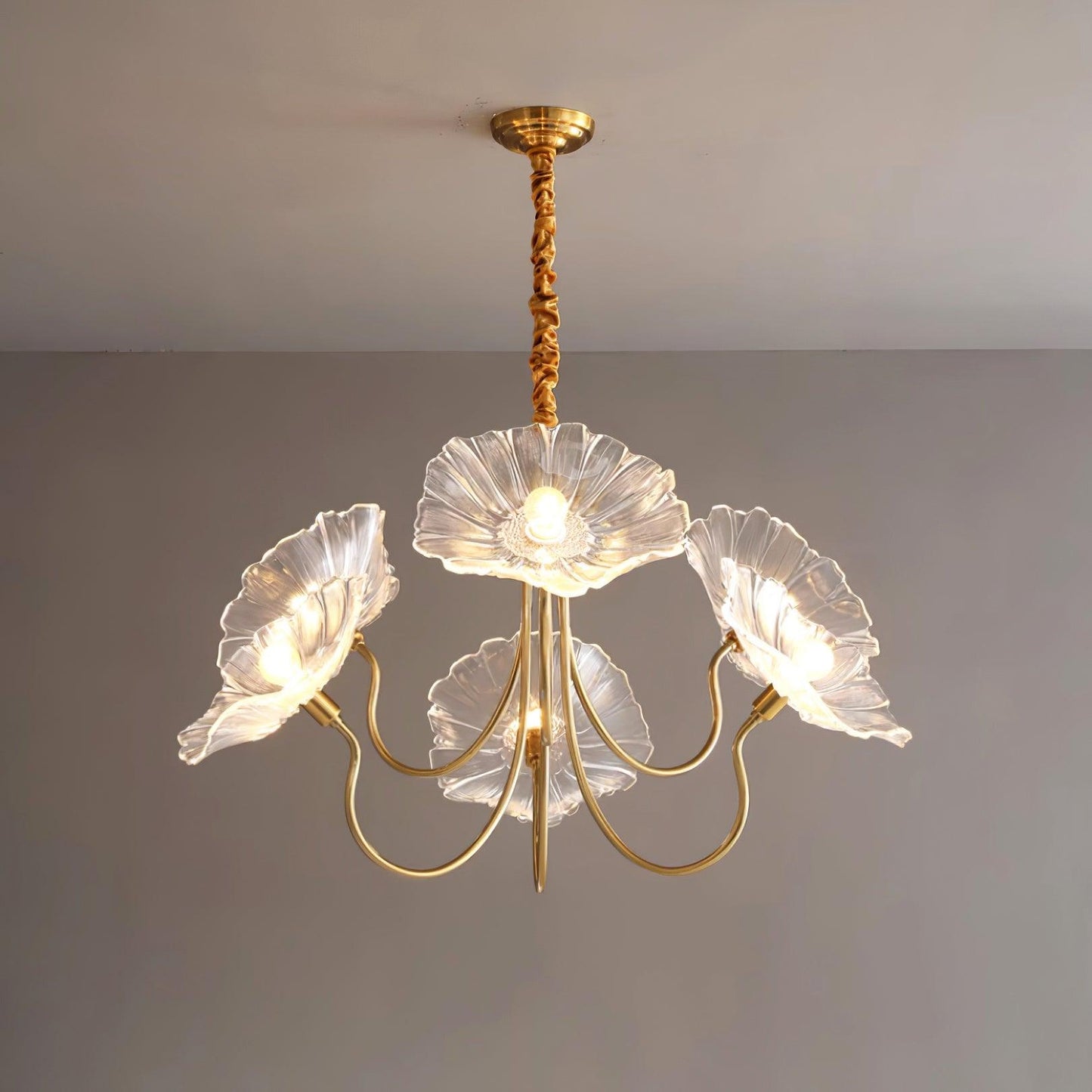 Murano glass blomsterlysestake