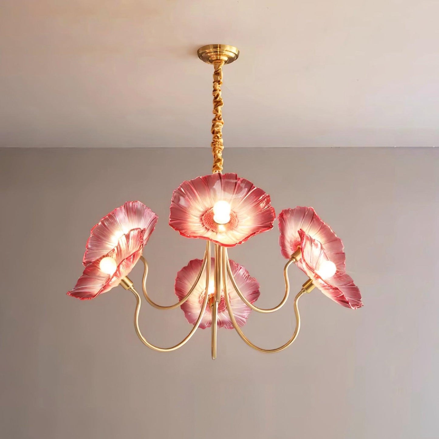 Murano glass blomsterlysestake