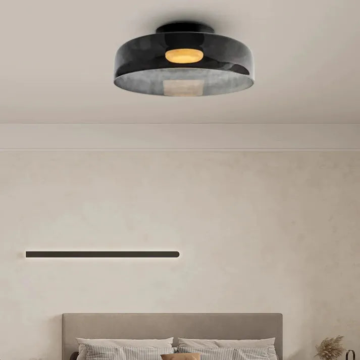 Nordisk Design Kreativ Loftlampe i Middelalderlig Glas