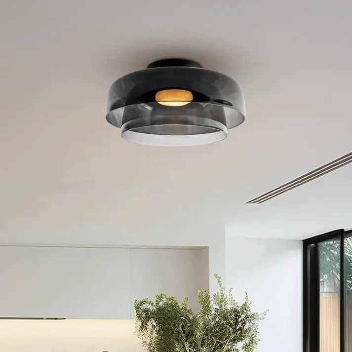 Nordisk Design Kreativ Loftlampe i Middelalderlig Glas