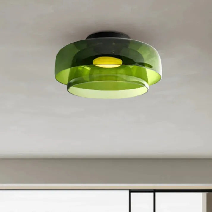Nordisk Design Kreativ Loftlampe i Middelalderlig Glas
