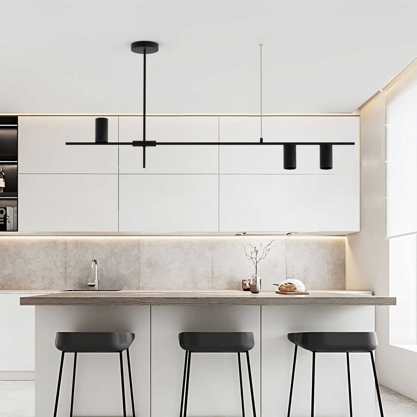 Moderne Noreen lysekrone med lang ledning