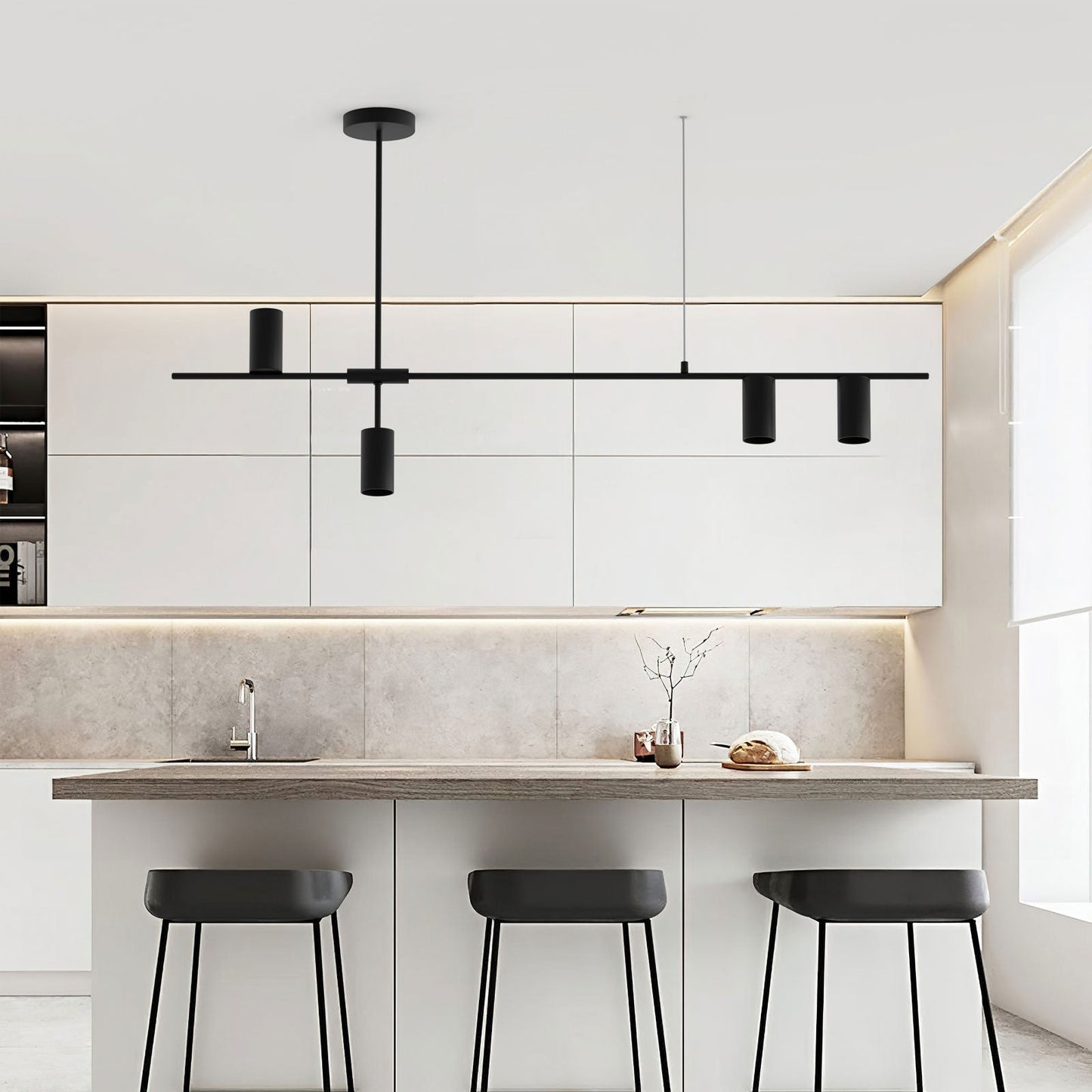 Moderne Noreen lysekrone med lang ledning
