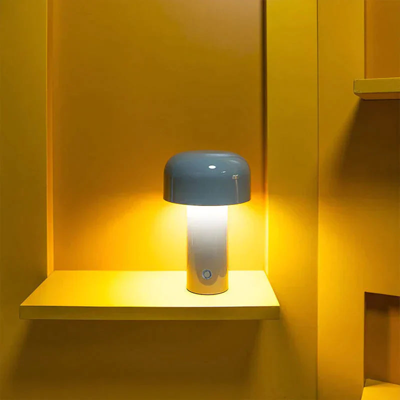 Trådløs italiensk svampeformet bordlampe