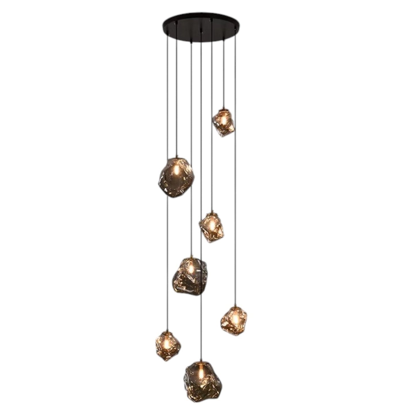 Moderne pendellampe til trapp