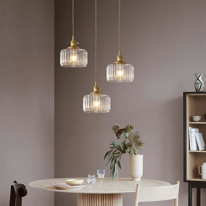 Gammel Krystal Hængende Lampe