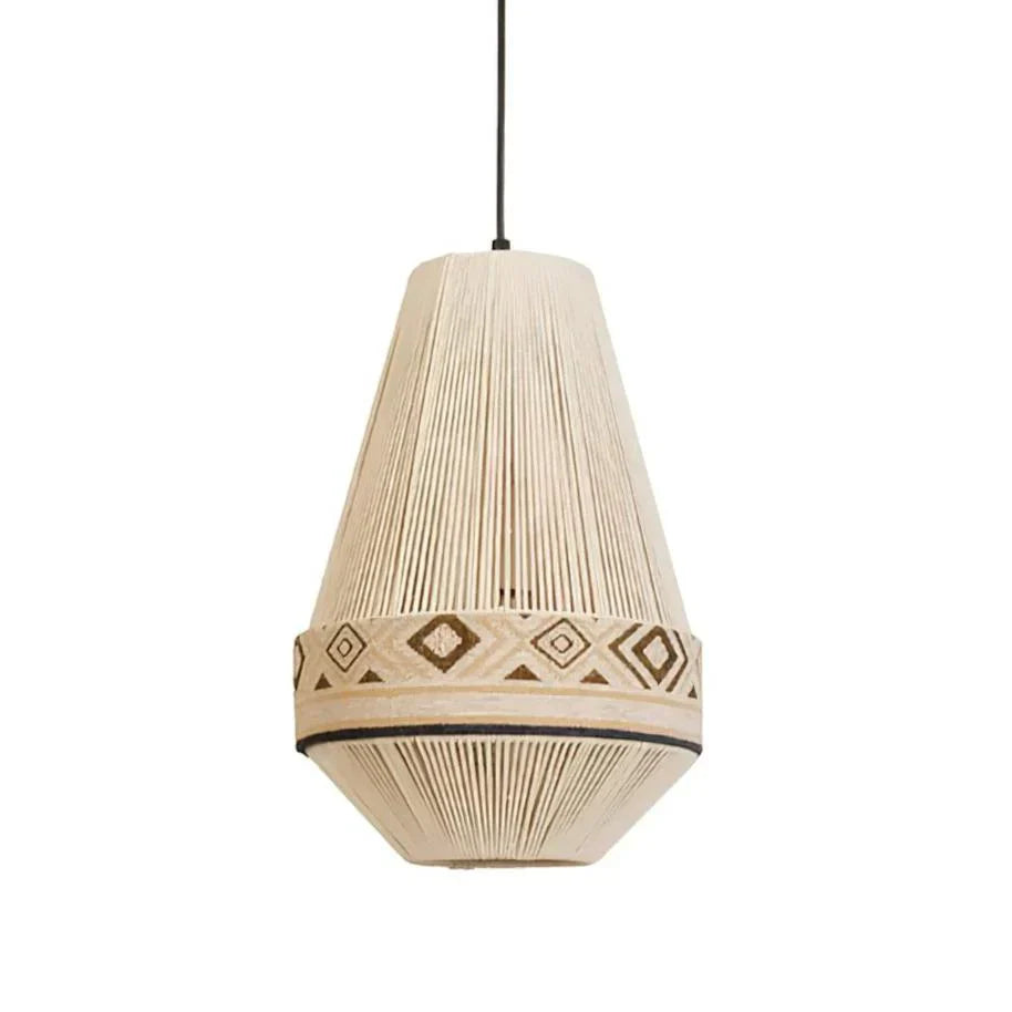 Pendellampe med frynser i boheme-stil