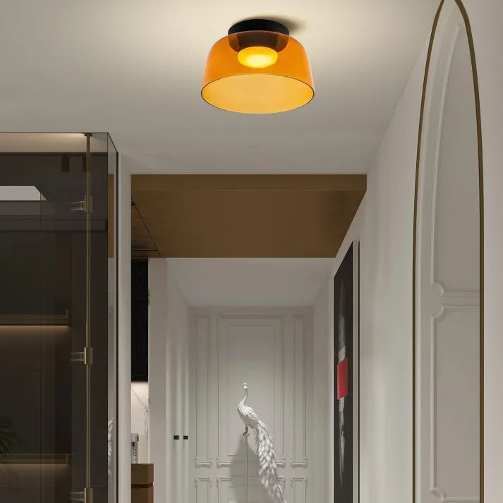 Nordisk Design Kreativ Loftlampe i Middelalderlig Glas