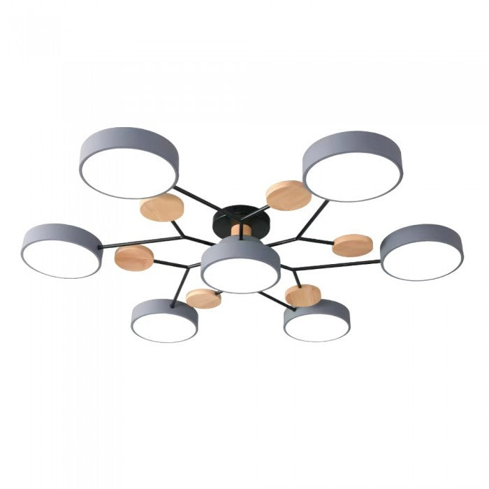 Nordisk LED-taklampe med forgrenet design