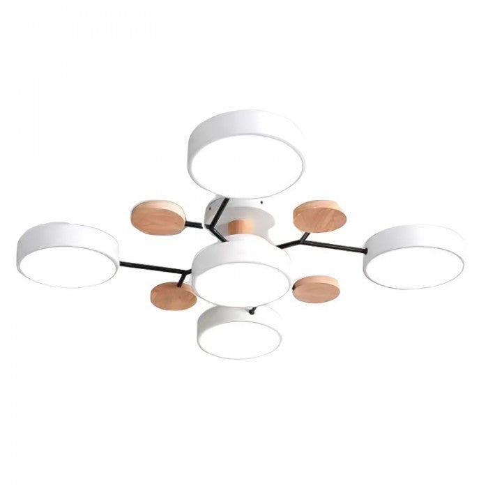 Nordisk LED-taklampe med forgrenet design