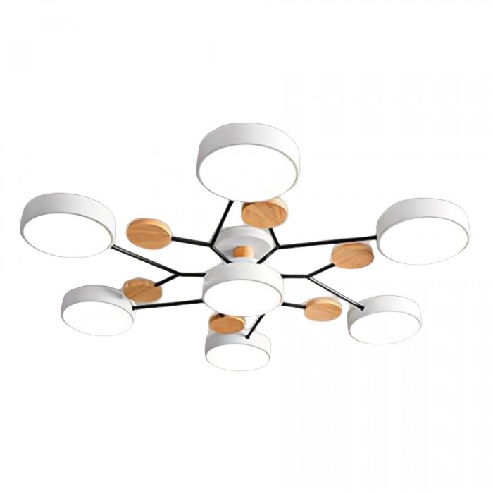 Nordisk LED-taklampe med forgrenet design