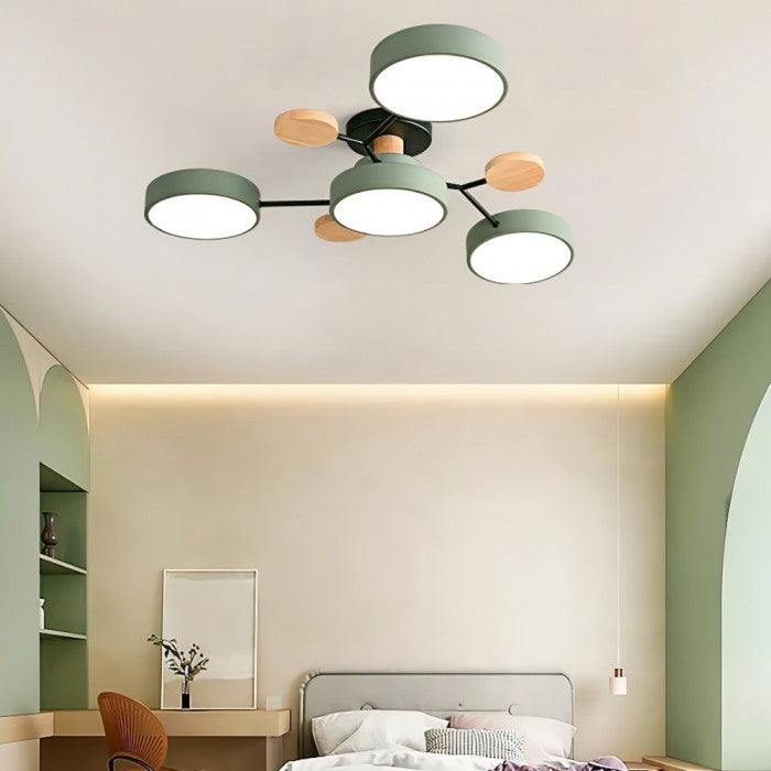 Nordisk LED-taklampe med forgrenet design