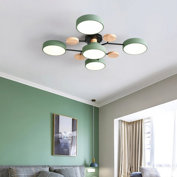 Nordisk LED-taklampe med forgrenet design
