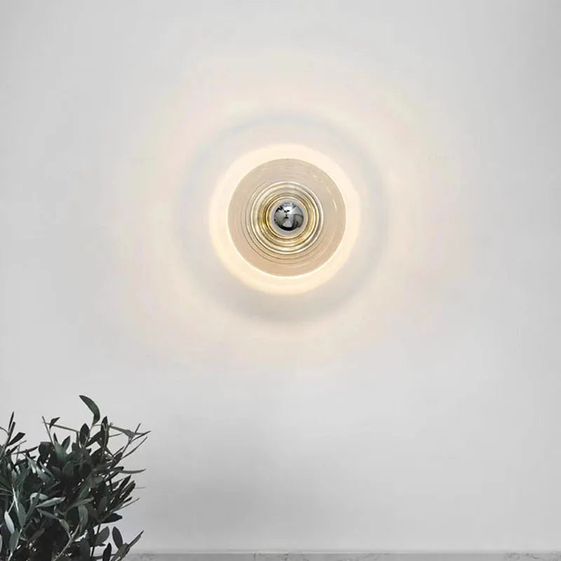 Gammel glasvæglampe med LED