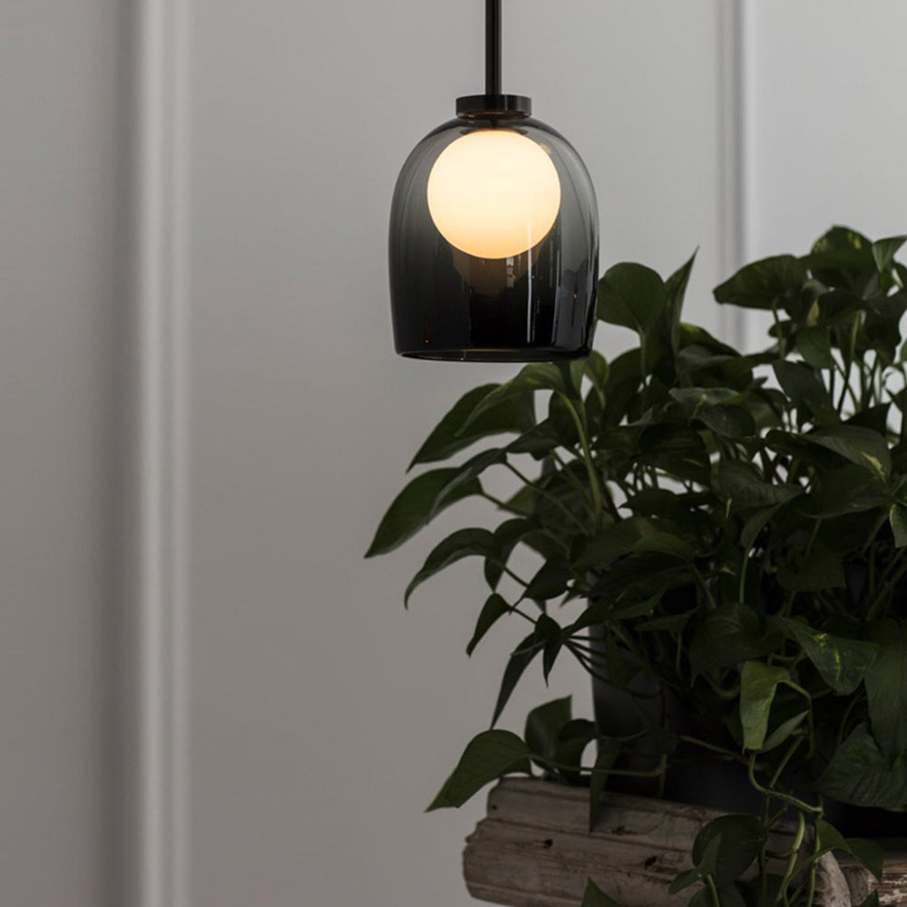 Elegant glaspendellampe i moderne design