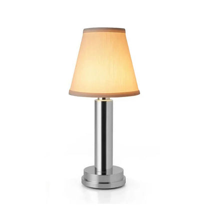 Trådløs LED Bordlampe i Silke og Metal