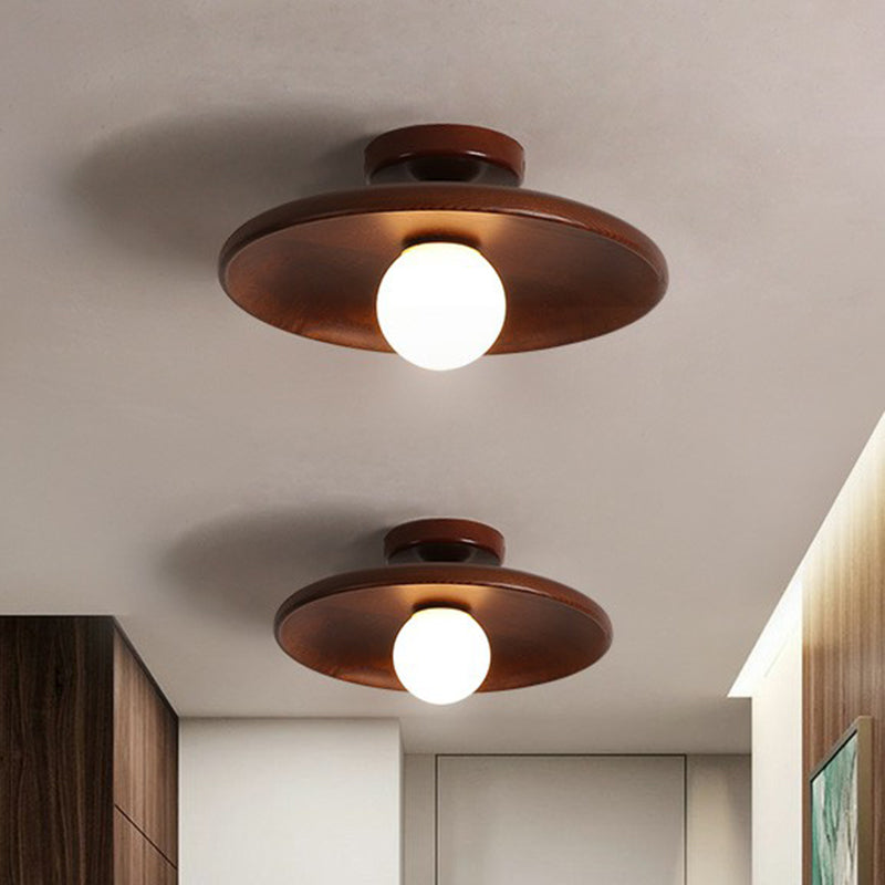 Lav loftlampe i skålform