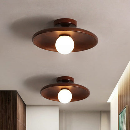 Lav loftlampe i skålform