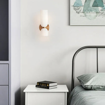 Dobbelt glas LED væglampe