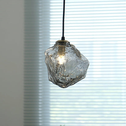 Glaspendel i lava-design