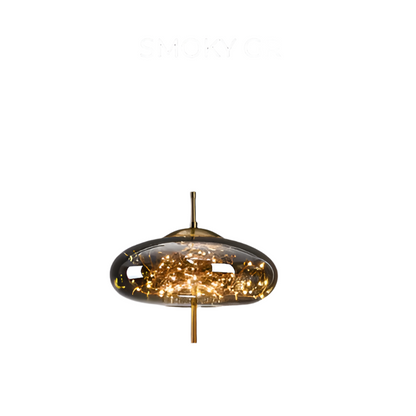 Elegant Brown Glass Pendant Lamp