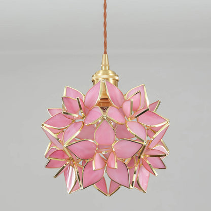 Hængende lampe i kapizskal