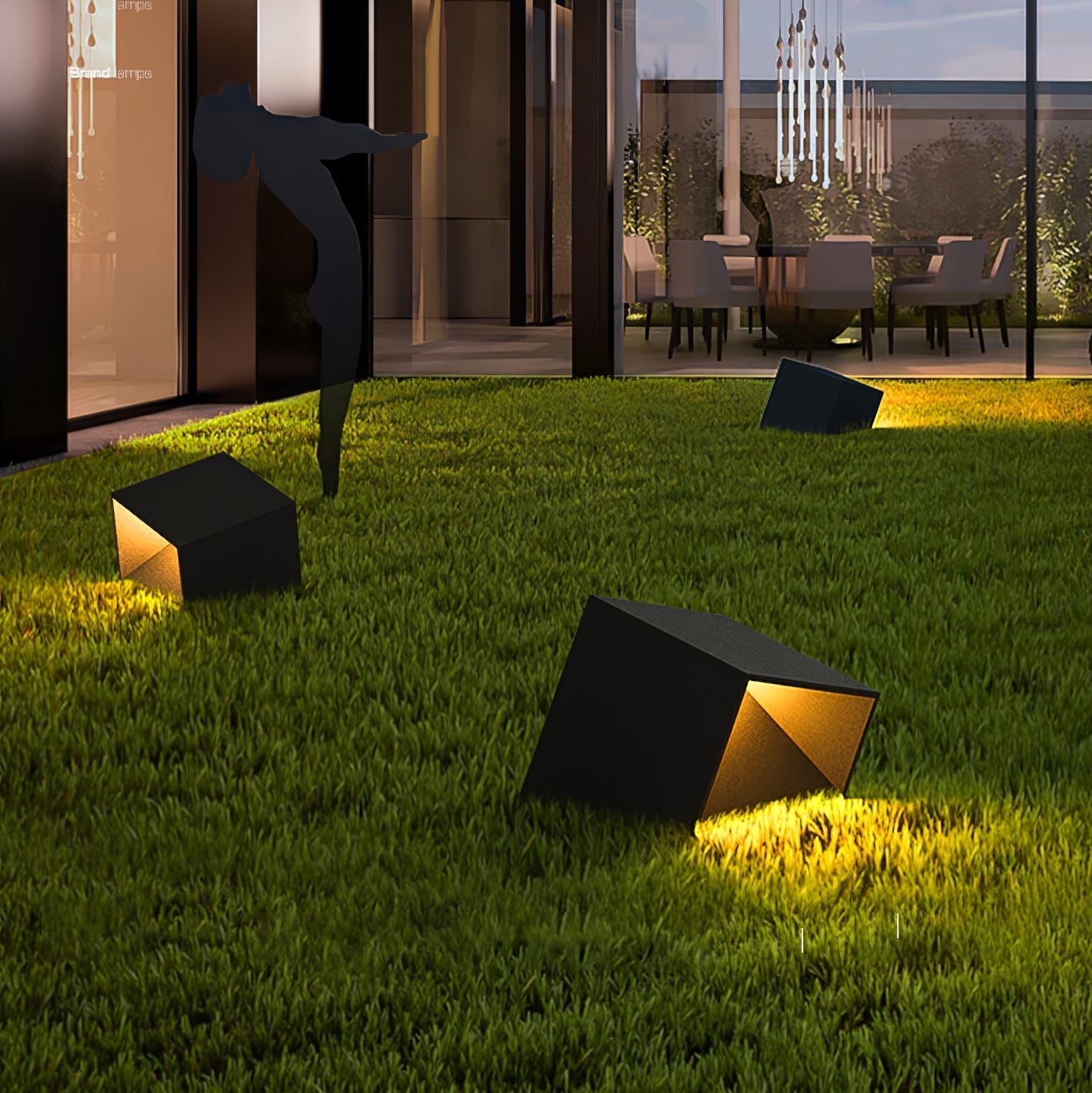 Solcellebelysning til haven - Cube Garden