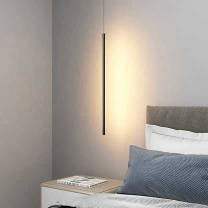 Lang, minimalistisk LED-pendel i aluminium