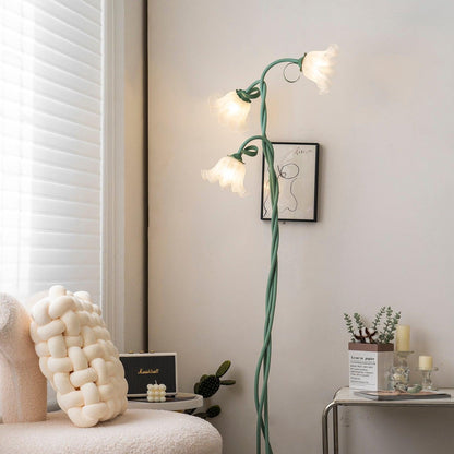Floor lamp with Calla Lilies