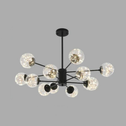 Lysekrone med glaskugler fra NobleLuminance