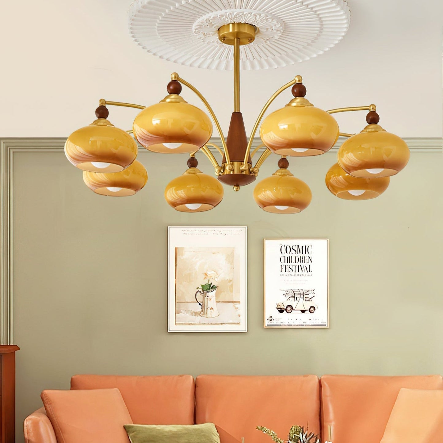 Vintage Melodica Chandelier