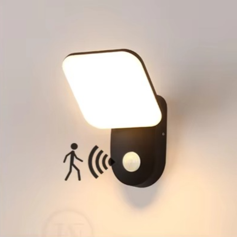 LED væglampe med bevægelsessensor