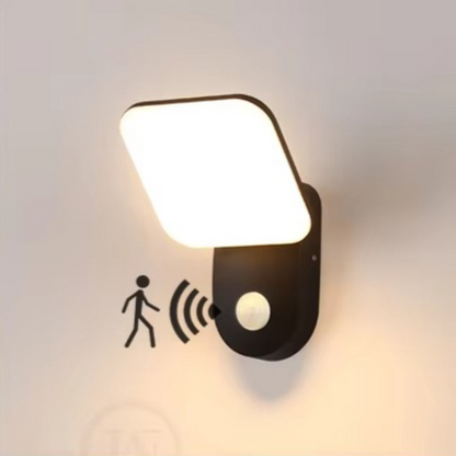 LED væglampe med bevægelsessensor