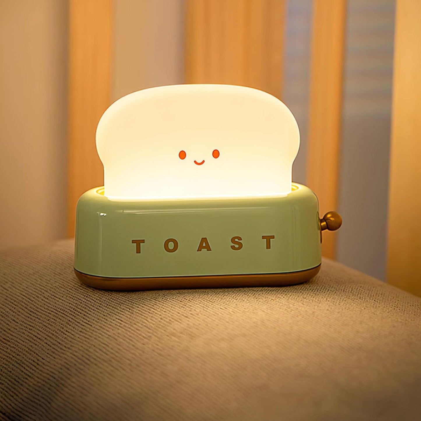 Bordlampe med brødristerdesign (batteridrevet)